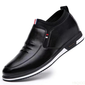 Genuine Leather Men Casual Shoes Luxury Mens Loafers Breathable Slip on Black Driving Shoe Man Low Top Business Cowhide Shoes