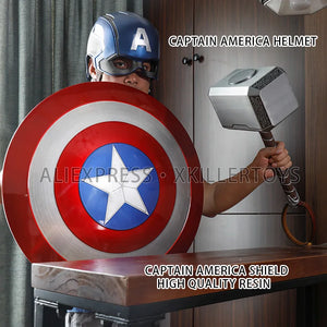 Captain America  shield metal single-layer aluminum alloy primary color 1:1 paint adult or child toy falcon shield