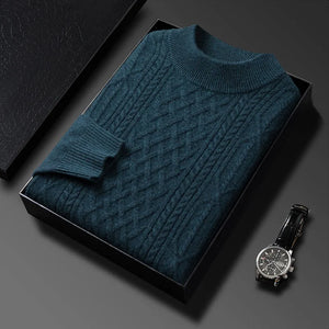 fashion pullover luxury mens winter wool striped sweater men vintage top turtleneck clothes designer streetwear essentials style