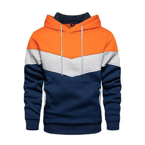 Men's Patchwork Hoodie Outdoor Casual Sportswear