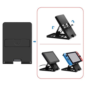 Foldable NS Switch Base Stand Holder Playstand Multi-angle Bracket Compaitble Nintendo Switch Lite OLED Game Console Accessories