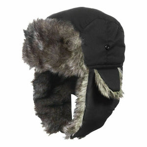 2022 Mens Women Unisex Warm Trapper Aviator Trooper Earflap Winter Flaps Ski Hat New Bomber Hats Russian Ski Hat Faux Fur Hats