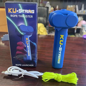 Hot Ku-string Rope Shooting Toy Funny Glow-in-the-Dark Rope Launcher With Color Light Long-lasting Range Kids Gift For Children