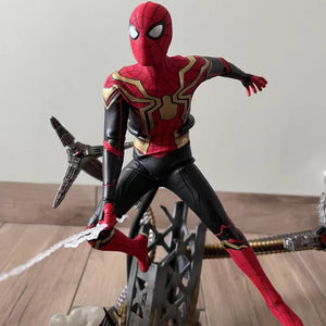 Original Hottoys Marvel Spider Man Integrated Suit 1:6 Mms623 Mms624 Anime Action Figures Doll Model Collection Hobby Toy Gift