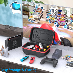 For Nintendo Switch OLED Mario-Kart Storage Bag Portable Case NS Waterproof Hard Shell Protector Storage Bags Switch Accessories