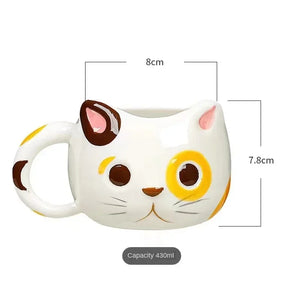 Creative Cat Shaped Mug Cups of Coffee Cup to Go Personalized Gifts Cute and Different Cups Ceramics & Pottery Original Mugs Bar