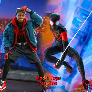 HT HotToys MMS567 1/6 Man Soldier Miles Morales Marvel Super Hero Spider-Man Full Set 12inch Action Figure Collectible Toys Gift