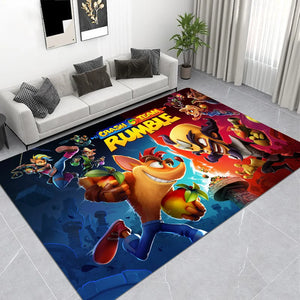 C-Crash Bandicoot 4 Entrance Door Mat Nordic Style Bedroom Living Room Doormat Home Balcony Anti-Slip Modern Home Decor