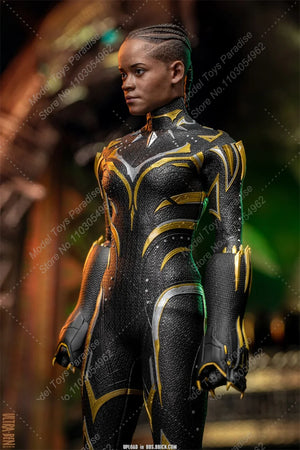 HOTTOYS HT MMS675 1/6 Woman Soldier Black Panther Shuri Marvel Super Hero Full Set 12inch Action Figure Collectible Toys Gifts