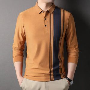 Fashion New Arrivals 2022 Men Polo Shirt Long Sleeve Autumn Casual Luxury Designer Clothes Men Korean Style Polo Shirt Tops