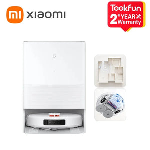 XIAOMI MIJIA M30PRO OMNI Infinite Robot MOP AI Vacuum Cleaners C107 Empty Dust Home Dirt Disposal Machine Hair Cut Self Cleaning