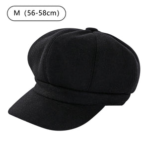 Female Fashion French Beret Cap Fashionable Soft Cotton Headcover for Shopping Camping Walking