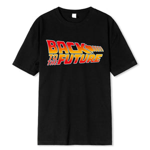 Back To The Future Tshirt Cotton T Shirt For Men Summer Short Sleeve T Shirts Movie Hip Hop Tee Tops Streetwear T-shirts XXXL