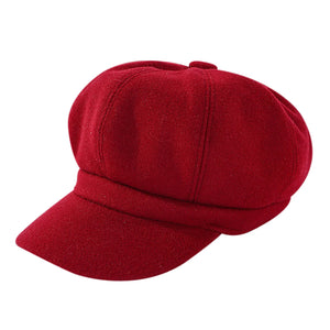 Female Fashion French Beret Cap Fashionable Soft Cotton Headcover for Shopping Camping Walking