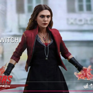 Anime Marvel Action Figure In Stock Original Hot Toys Mms301 Scarlet Witch Avengers 2 Movie Model S.h.figuarts Gift Toys