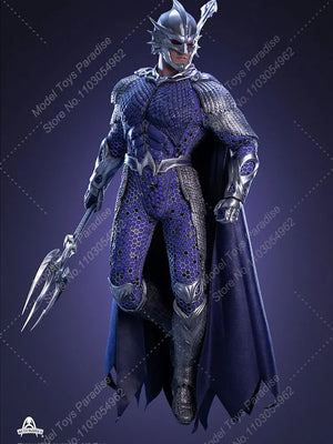 Art Figures AF-027 1/6 Men Soldier Aquaman Silver Armor Battle Clothes With Trident Full Set 12inch  Action Figure Toys Gifts