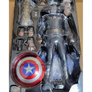 In Stock Hottoys Mms607 1/6 Avengers 4 Captain America Stealth Suit  Gift Model Collection Hobby Marvel Action Figure Toy