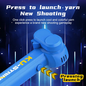 Hot Ku-string Rope Shooting Toy Funny Glow-in-the-Dark Rope Launcher With Color Light Long-lasting Range Kids Gift For Children