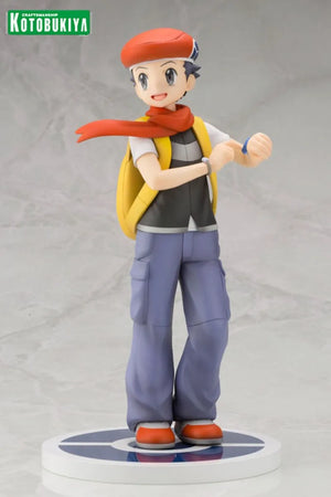 In Stock Kotobukiya Pokémon Lucas Chimchar Original Anime Figure Model Doll Action Figures Collection Cute Toys for boys Gifts