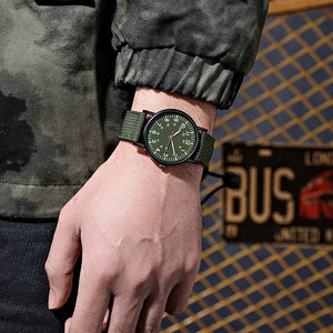 Fashion Men Watches Luminous Nylon Band Military Watch Men Army Wrist Quartz Sports Shock Wristwatches Couple Waterproof Reloj