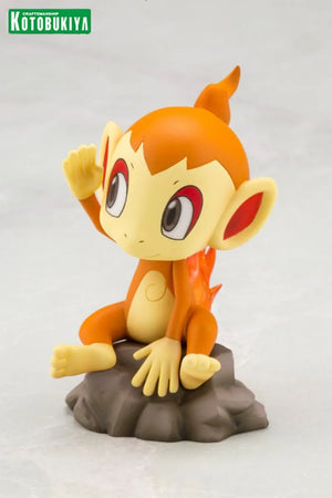 In Stock Kotobukiya Pokémon Lucas Chimchar Original Anime Figure Model Doll Action Figures Collection Cute Toys for boys Gifts