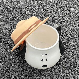 Anime Snoopy Ceramic Mug Male and Female Cup Home Drinking Water Office Water Cup Cute Breakfast Cup High Appearance Coffee Cup