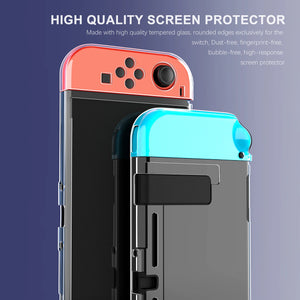 Transparent TPU Soft Case Joycon Protective Shell Cover for Nintendo Switch NS Console Crystal Clear Back Protector Accessories