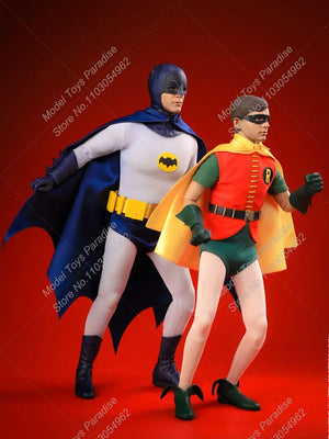 Saturn Toys ST001 1/6 Men Soldier 1966 Dynamic Duo Batman Robin Full Set 12inch Action Figure Collectible Toys Gifts