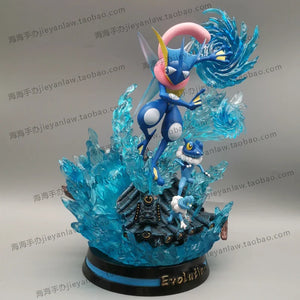 30cm Pokémon Anime Figure Egg Greninja Third Order Evolution Group Figurine Statue Model Ornament Peripheral Toys Gifts