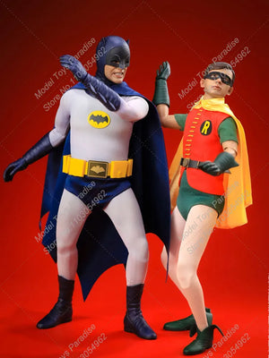 Saturn Toys ST001 1/6 Men Soldier 1966 Dynamic Duo Batman Robin Full Set 12inch Action Figure Collectible Toys Gifts