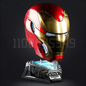 2024 New 1:1 Iron Man Mk50 Figures Wearable Voice-activated Deformation Helmet Around Marvel Animation Derivatives Model Toy