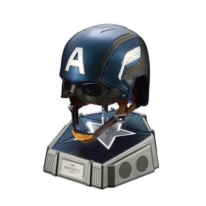 1:1 Marvel Avengers Captain America Wearable Helmet Mask Bluetooth Speakers Toys Collectibles Collection Birthday Gifts Holiday