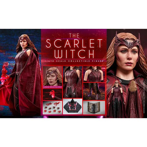 Original Hot Toys TMS036 1/6 Scale Scarlet Witch Wanda Elizabeth Olsen Full Set Collectible 12'' Female Action Figure Model Doll