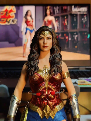 New Spot Hottoys Ht "Warner 100" Wonder Woman Mms698 Hair Transplant Limited 1:6 Ratio