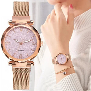 Women Watch Luxury Magnetic Starry Sky Lady Wrist Watch Mesh Female Clock 시계 여성 Reloj Mujer Montre Reloj De Dama 명품시계