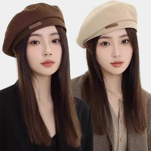 Autumn Winter New Sweet Cool Light Luxury Woolen Hats Fashion British Style Artist Style Retro Versatile Berets Caps for Women