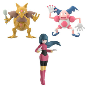 In Stock Bandai Shokugan Pokémon Scale World NATSUME&YUNGERER&BARRIERD Anime Action Figure Toy Gift Model Collection Hobby