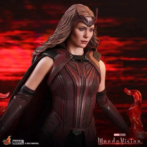 Original Genuine Hottoys Tms036 Scarlet Witch Wanda Vision Wanda Django Maximoff 1/6 Movable Sculpture Collectible Figure Toys