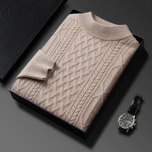 fashion pullover luxury mens winter wool striped sweater men vintage top turtleneck clothes designer streetwear essentials style