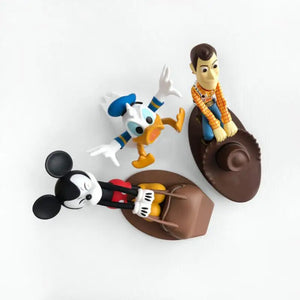 Kawaii Mickie Mouse Door Stoppers Creative Reusable Windproof Home Decor Woody Duck Anti-Collision Doorstop Blockers Toys