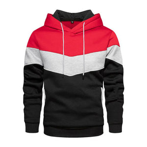 Men's Patchwork Hoodie Outdoor Casual Sportswear