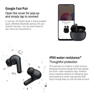 Xiaomi Redmi Buds 4 Active TWS Global Version Wireless Bluetooth 5.3 Sport Earphone Noise Cancellation Waterproof Headphones