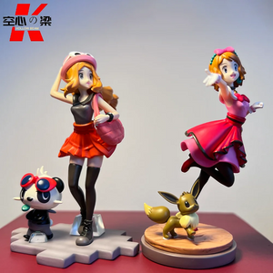 [1/20 Scale World] Serena & Pancham Toy Figure Decoration