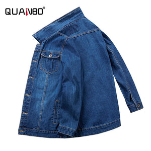 Oversized 5XL 6XL 8XL Men Denim Jacket New Spring Autumn Casual Classic Jean Jackets Fashion Hip Hop Streetwear Loose Fat Coat