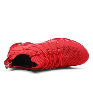 Men Shoes 2022 Sneakers Comfortable Casual Sports Shoes New Breathable Tenis Masculino Adult Male Red Spring Blade Large Size 50