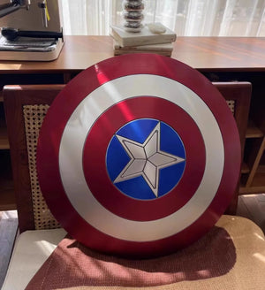 Cosplay 60cm Superhero Captain America Shield Premium version Model Plastic Weapons Costume Fancy Dress Party Stage Gift Toys