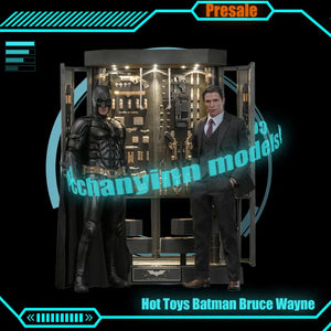 Presale New Hot Toys 1/6 Bruce Wayne Batman Figure Batman Armory Action Figure The Dark Knight Figurine Ht Mms750 Kid Toy Gifts