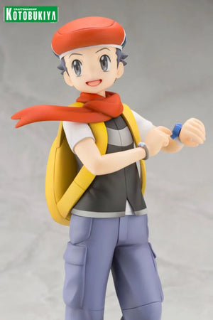 In Stock Kotobukiya Pokémon Lucas Chimchar Original Anime Figure Model Doll Action Figures Collection Cute Toys for boys Gifts