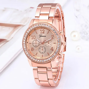 Diamond Inlaid Fashionable Women's Watches Fashion Steel Band for Women Watch Metal Strap Quartz Wristwatches Relojes Para Damas