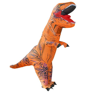 T-rex inflatable uit Tyrannosaurus Dinosaur Costume Child Kids Adult Role-playing Fancy Halloween Mascot Party Apparel